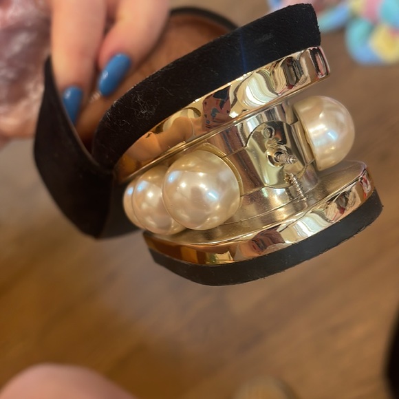 JEFFREY CAMPBELL PEARL STUDDED MULE SANDALS - Picture 4 of 8